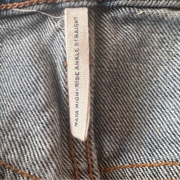 Rag & Bone Maya High Rise Distressed Ankle Straight Jeans In Amar Size 24 - Picture 9 of 10